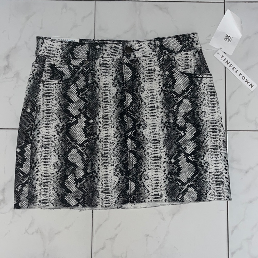 Tinseltown Snake Skin Skirt